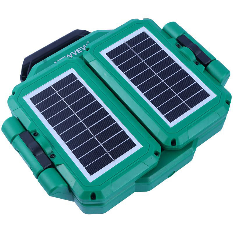 پروژکتور سیار ال ای دی 600 وات شارژی و پاور بانک خورشیدی Newvew NV-S7