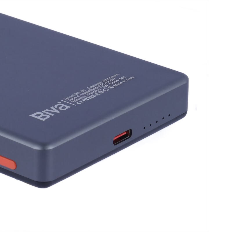 پاور بانک بی سیم فست شارژ بیوا BP-050 PD 22.5W ظرفیت 10000 میلی آمپر ساعت