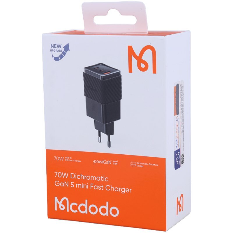 شارژر دیواری 70 وات مک دودو CH-150 GAN 5 Mini QC4.0 PD 5A