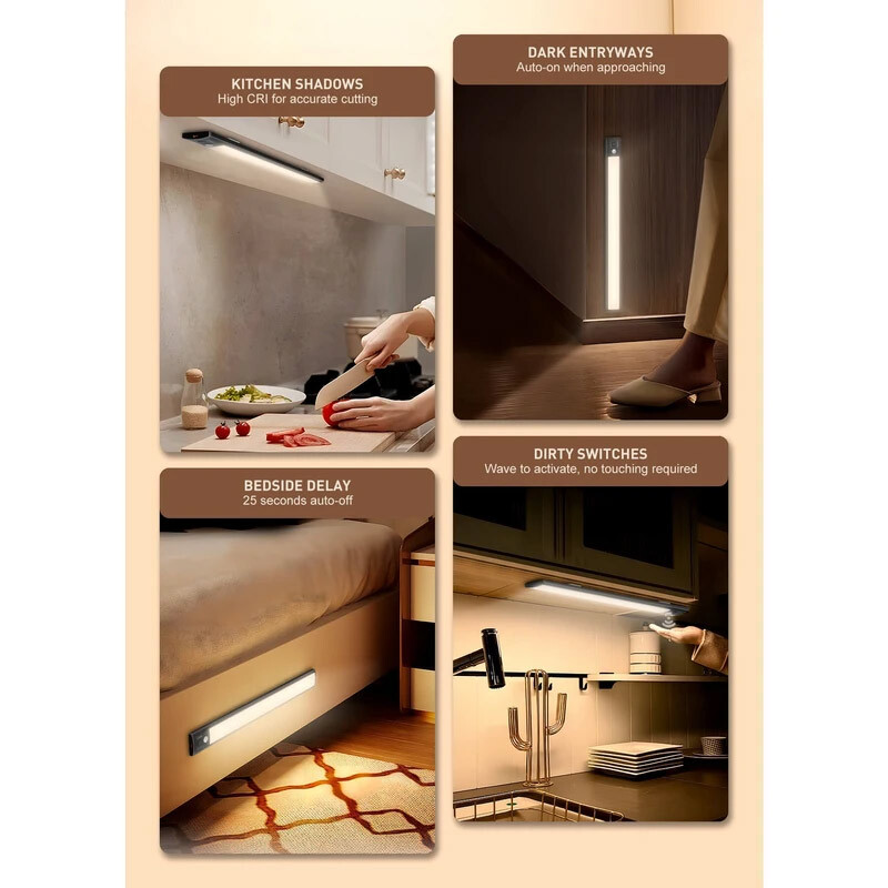 چراغ زیرکابینتی سنسوردار 22 سانتی متر 1.5 وات الدینیو Y5-1