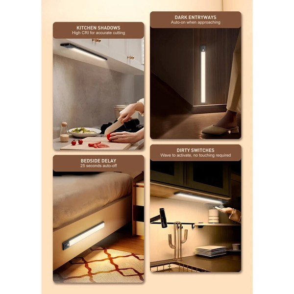 چراغ زیرکابینتی سنسوردار 22 سانتی متر 1.5 وات الدینیو Y5-1