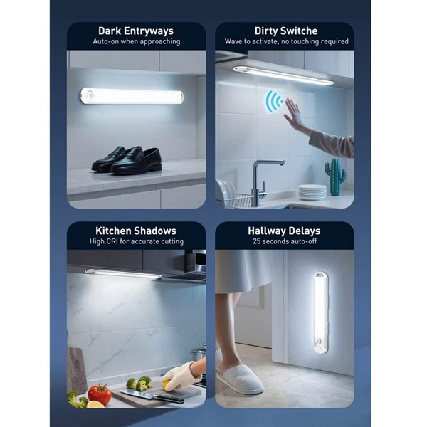 چراغ زیرکابینتی سنسوردار 22 سانتی متر 1.5 وات الدینیو Y6-1