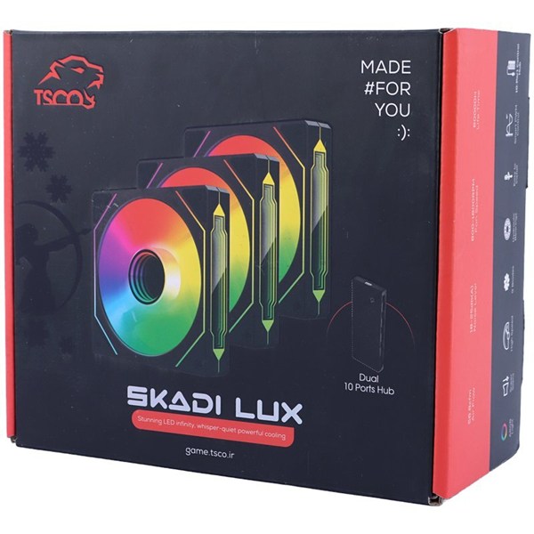 فن کیس تسکو Skadi Lux GFAN 305 سایز 120 میلی متری بسته 3 عددی