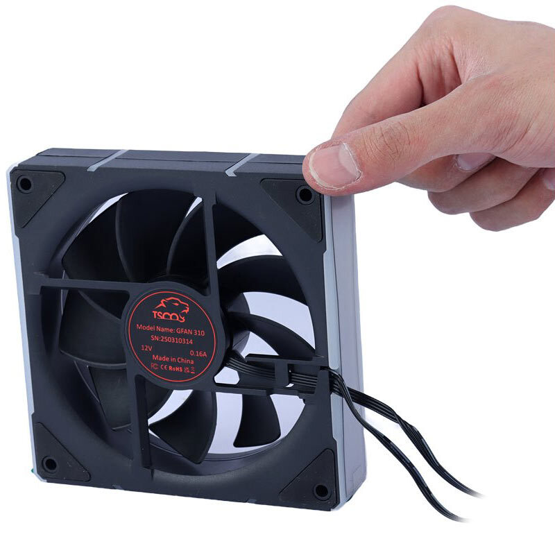 فن کیس تسکو Skadi Lumina GFAN 310 سایز 120 میلی متری بسته 3 عددی