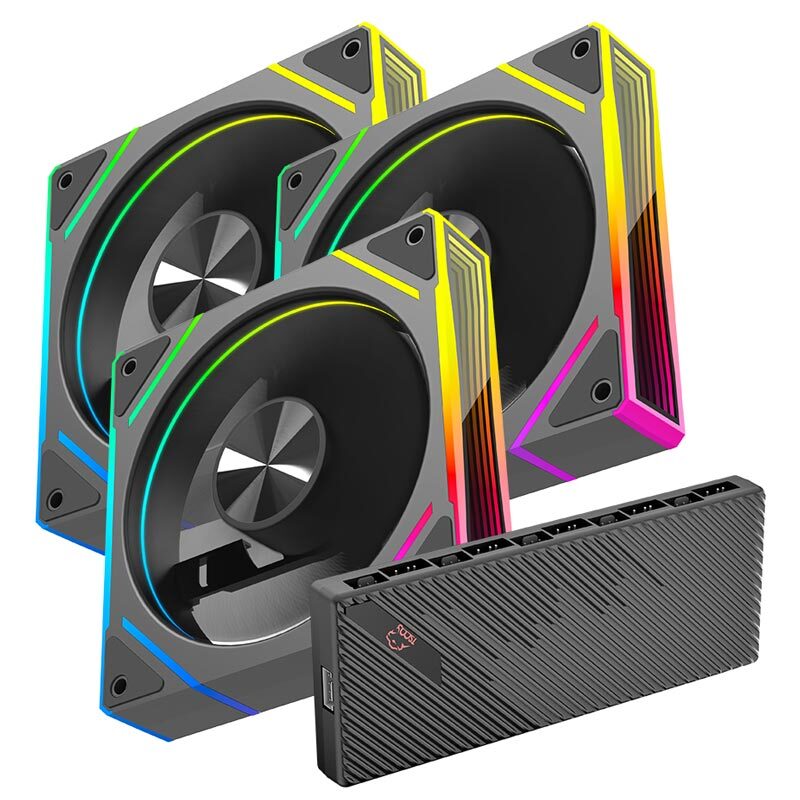 فن کیس تسکو Skadi Lumina GFAN 310 سایز 120 میلی متری بسته 3 عددی