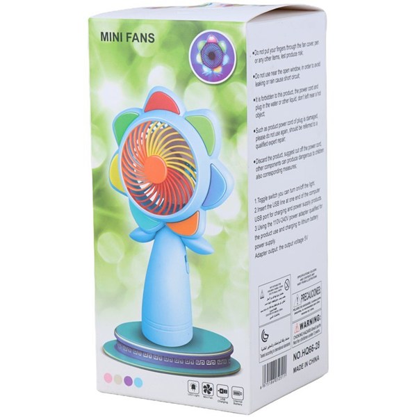 پنکه رومیزی شارژی Mini Fans HQ66-28