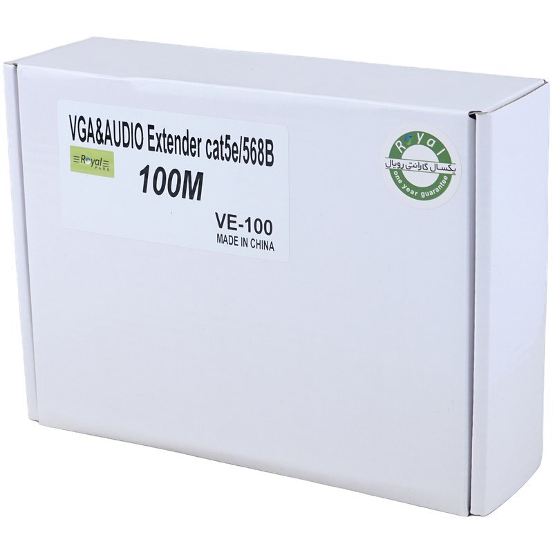 اکستندر VGA رویال Cat5E/6-568B VE-100 طول 100 متر