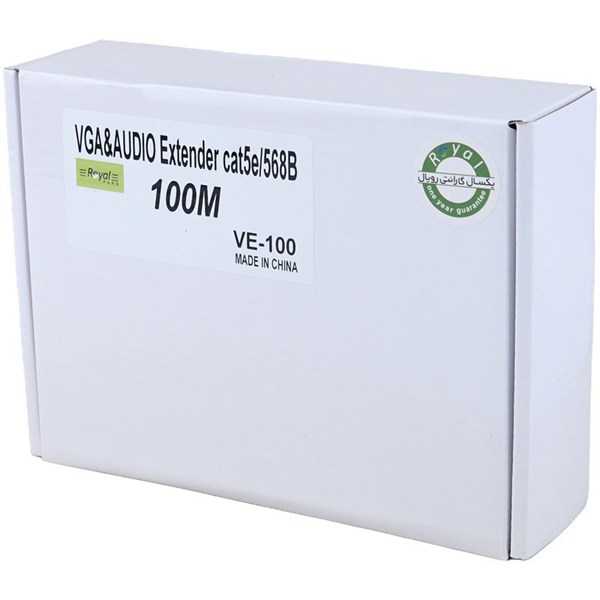 اکستندر VGA رویال Cat5E/6-568B VE-100 طول 100 متر