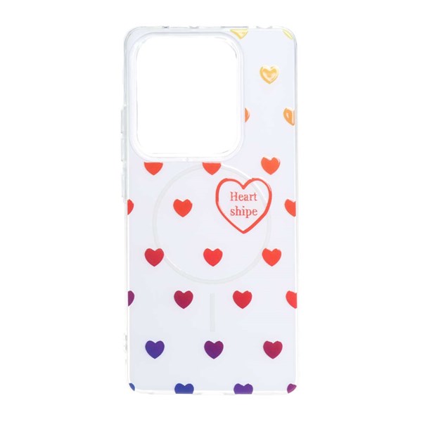 قاب پشت سخت دور ژله ای طرح مگ سیف برجسته Xiaomi Redmi Note 14S / Note 13 Pro 4G / Poco M6 Pro 4G - کد 106