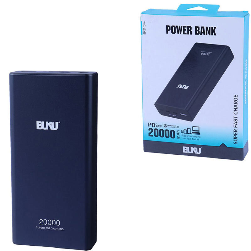 پاور بانک فست شارژ بوکو MG-G165 QC3.0 PD 25W ظرفیت 20000 میلی آمپر ساعت