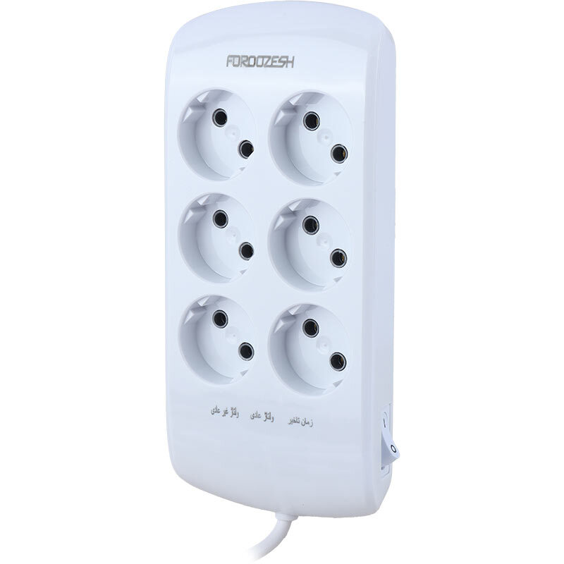 محافظ برق کامپیوتر و صوتی تصویری 6 خانه فروزش Lotus LT600 با کابل 1.8 متری