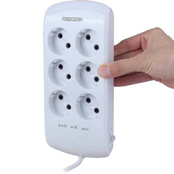 محافظ برق کامپیوتر و صوتی تصویری 6 خانه فروزش Lotus LT600 با کابل 1.8 متری
