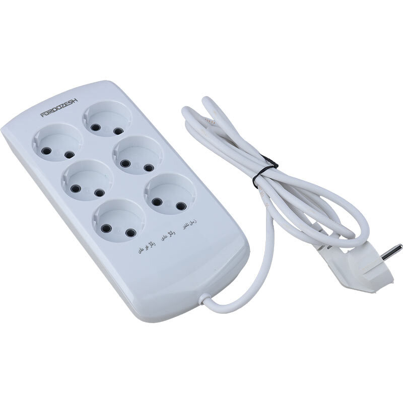 محافظ برق کامپیوتر و صوتی تصویری 6 خانه فروزش Lotus LT600 با کابل 1.8 متری