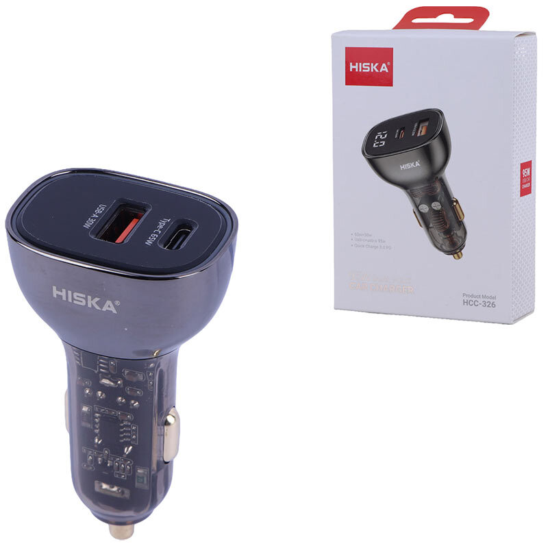 شارژر فندکی 65 وات هیسکا HCC-326