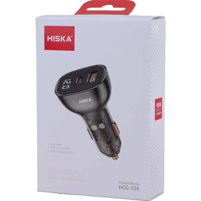 شارژر فندکی 65 وات هیسکا HCC-326