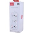 چند راهی 3 خانه هیسکا CH-5511 با کابل 2 متری + شارژر USB و Type-C