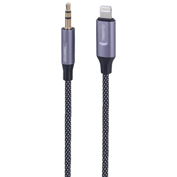 کابل تبدیل Lightning به AUX ترانیو T-E15 طول 1 متر
