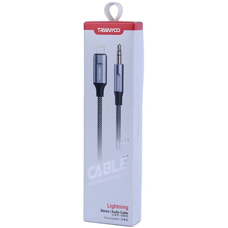 کابل تبدیل Lightning به AUX ترانیو T-E15 طول 1 متر