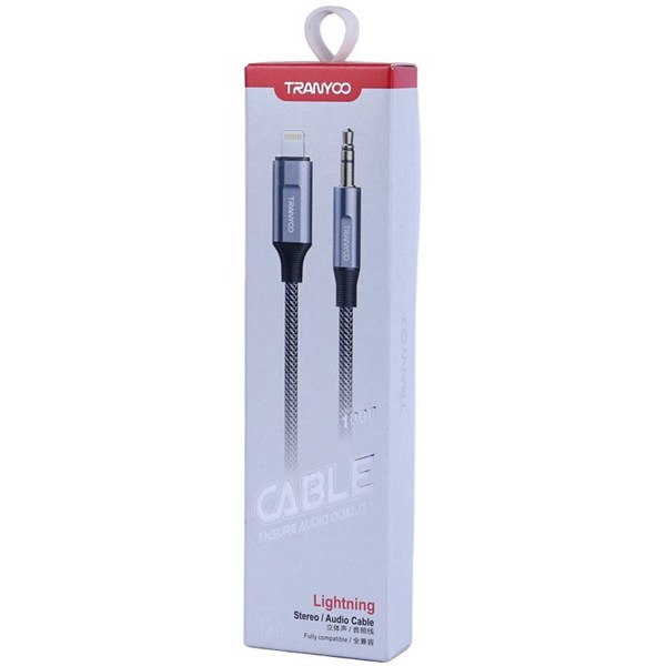 کابل تبدیل Lightning به AUX ترانیو T-E15 طول 1 متر
