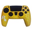 روکش دسته بازی PS5 طرح Rockstar Game زرد سفید