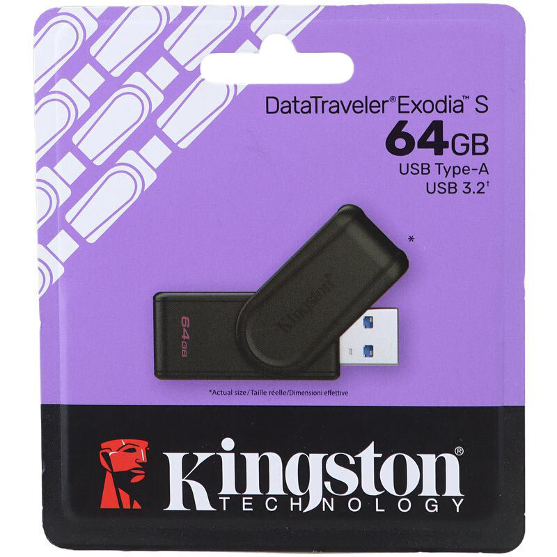 فلش 64 گیگ کینگستون Kingston DataTraveler Exodia S USB3.2