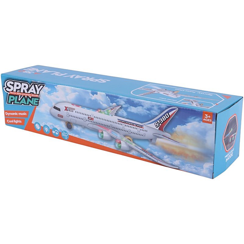 اسباب بازی هواپیما موزیکال چرخشی دودزا KH332-31 کد 301327