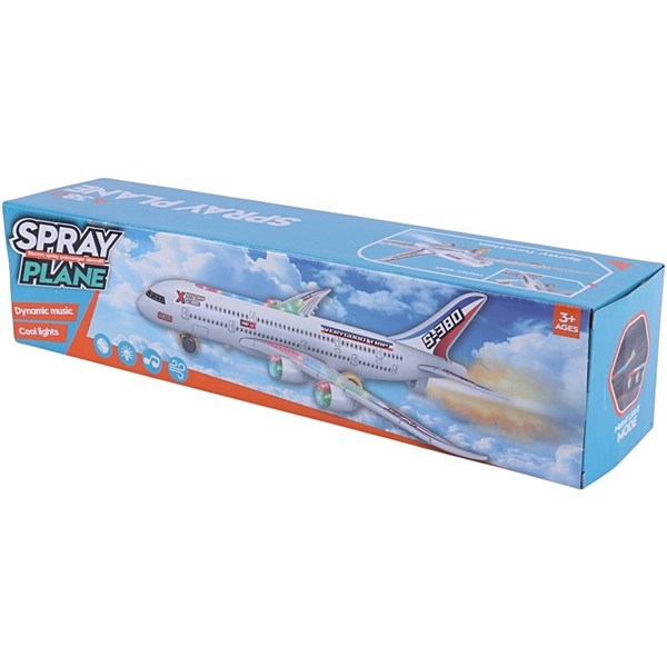 اسباب بازی هواپیما موزیکال چرخشی دودزا KH332-31 کد 301327