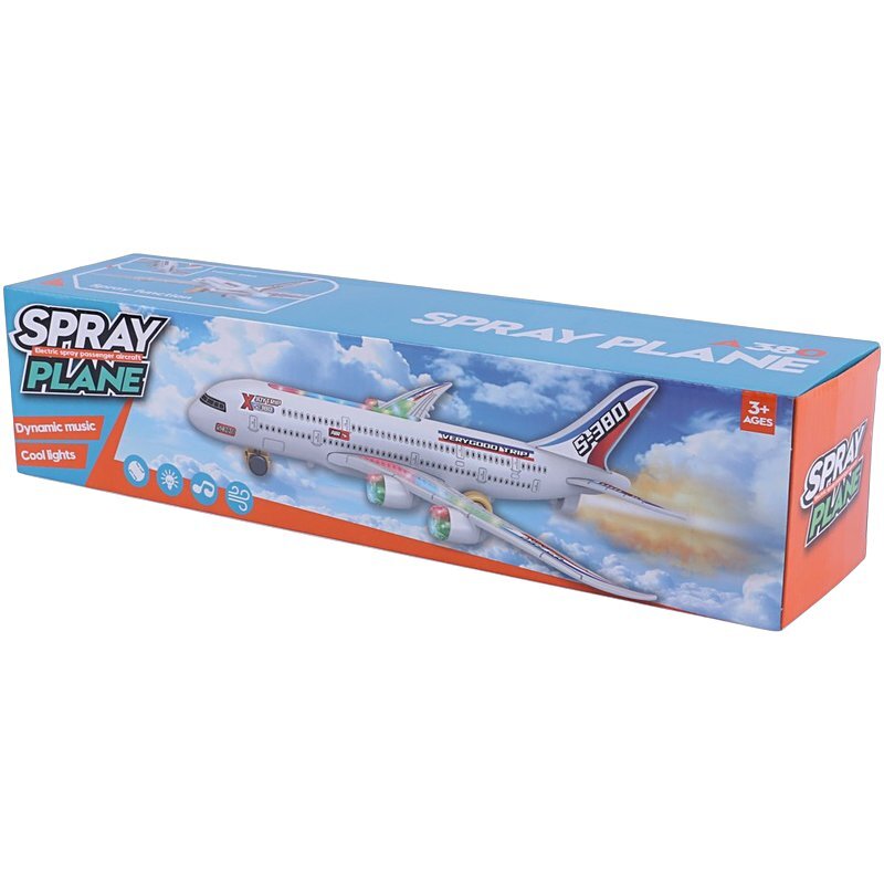 اسباب بازی هواپیما موزیکال چرخشی دودزا KH332-31 کد 301327