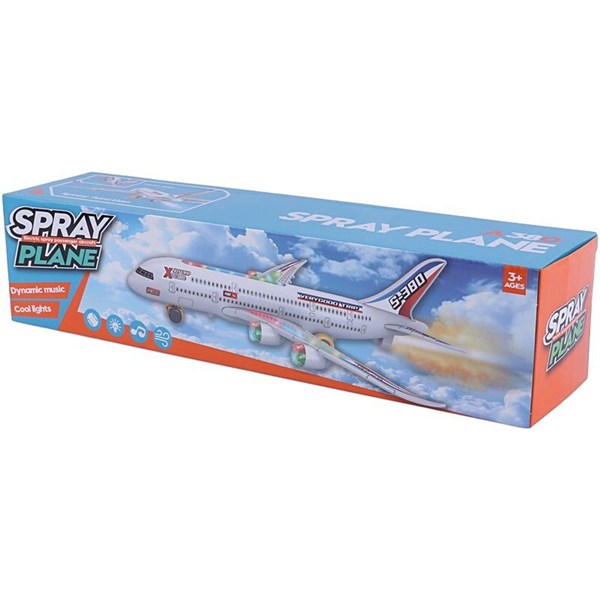 اسباب بازی هواپیما موزیکال چرخشی دودزا KH332-31 کد 301327