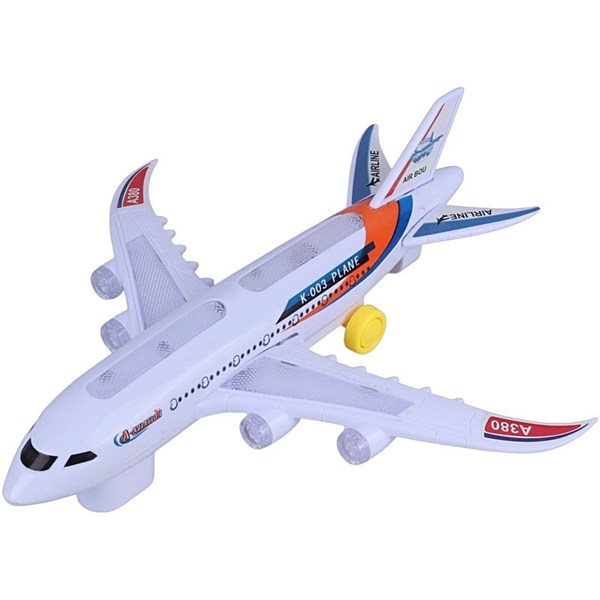 اسباب بازی هواپیما موزیکال چرخشی دودزا KH332-20 کد 301326