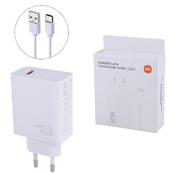 شارژر دیواری 67 وات شیائومی MDY-12-EH QC3.0 6.2A + کابل تایپ سی