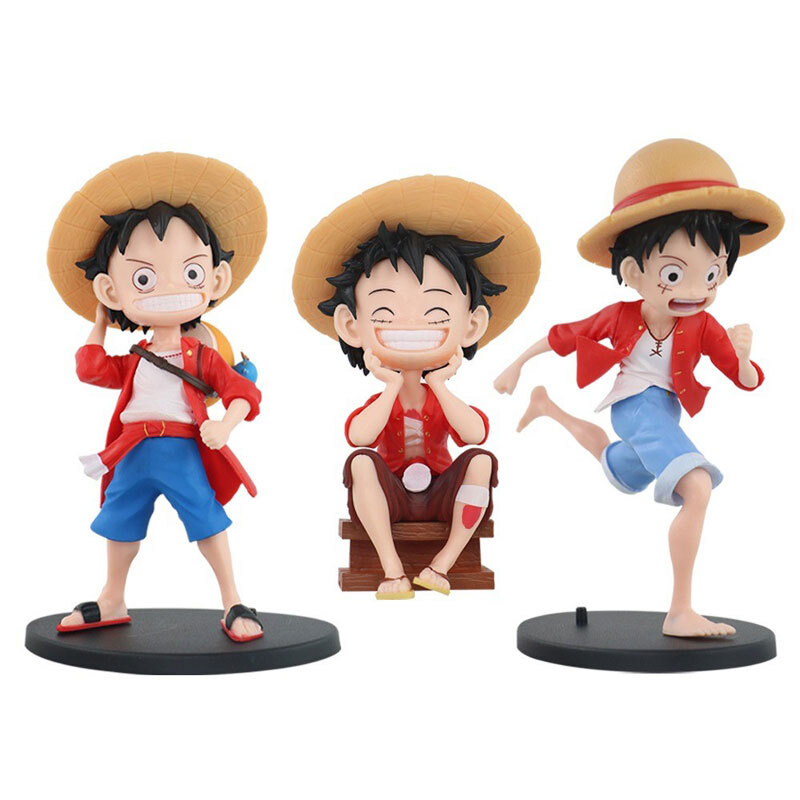 اکشن فیگور طرح One Piece Luffy کد 1955 بسته 3 عددی