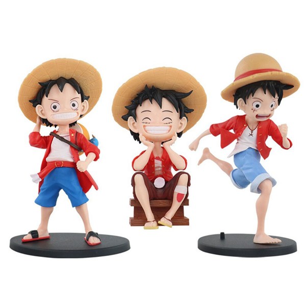 اکشن فیگور طرح One Piece Luffy کد 1955 بسته 3 عددی