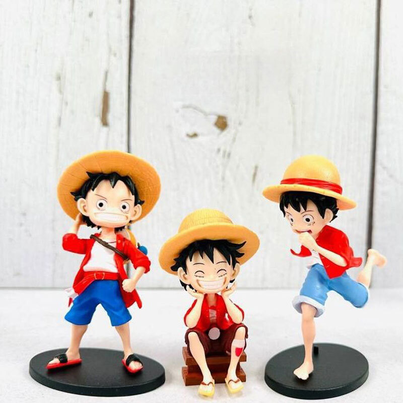 اکشن فیگور طرح One Piece Luffy کد 1955 بسته 3 عددی