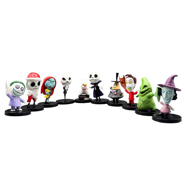 اکشن فیگور طرح The Nightmare Before Christmas کد 1885 بسته 10 عددی