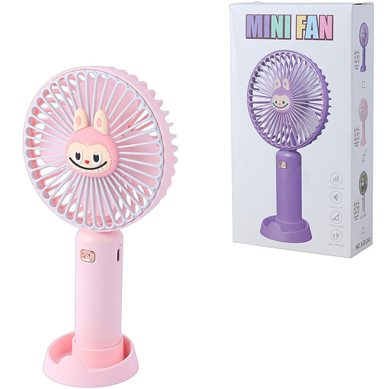 پنکه رومیزی شارژی طرح لبوبو Mini Fan