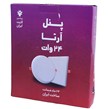پنل تمام نور توکار مربع 24 وات فنر متغیر پرشین لایت ایران Arta