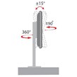 پایه رومیزی متحرک مانیتور 10 تا 29 اینچ LCDARM LD-410