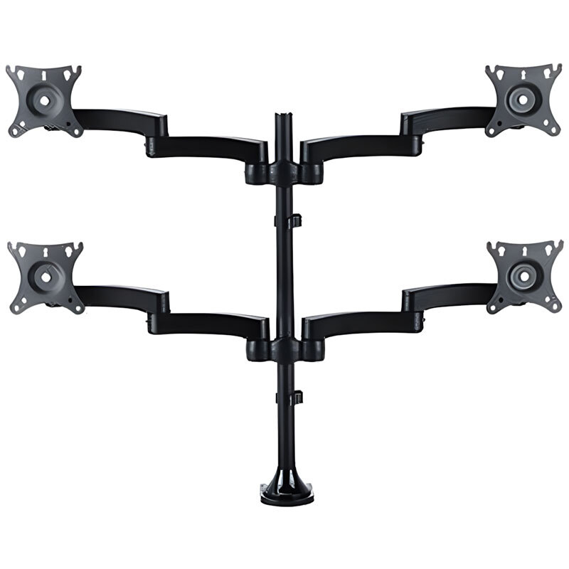 پایه رومیزی متحرک مانیتور چهارتایی 17 تا 27 اینچ LCDARM LD-4