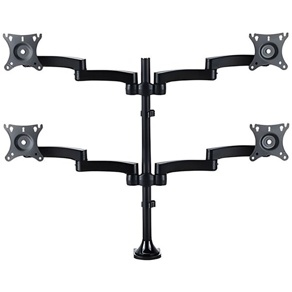 پایه رومیزی متحرک مانیتور چهارتایی 17 تا 27 اینچ LCDARM LD-4