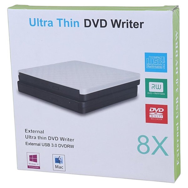 DVD رایتر اکسترنال اولترا تین Ultra Thin ECD829 Type-C / USB3.0