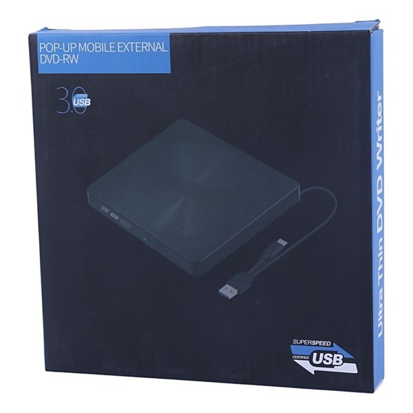 DVD رایتر اکسترنال اولترا تین Ultra Thin ECD829 Type-C / USB3.0 کد 1