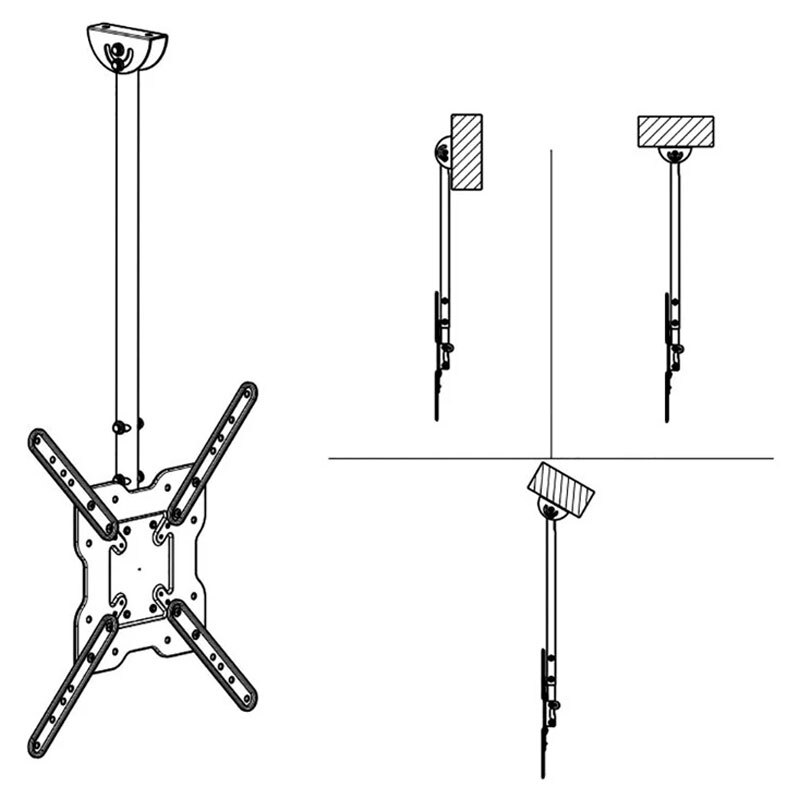 پایه سقفی تلویزیون 32 تا 50 اینچ LCDARM C-1050