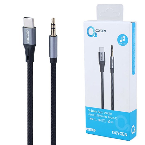 کابل تبدیل Type-C به AUX اکسیژن AUX-06 طول 1 متر