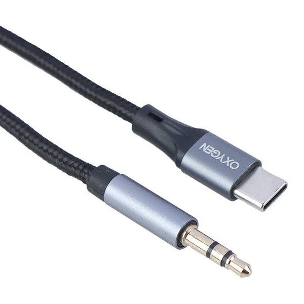 کابل تبدیل Type-C به AUX اکسیژن AUX-06 طول 1 متر