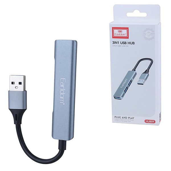 هاب 3 پورت USB 2.0 ارلدام ET-HUB09