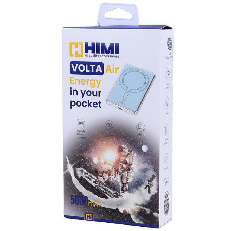 پاور بانک بی سیم فست شارژ هیمی Volta Air VQ-P13 PD 20W ظرفیت 5000 میلی آمپر ساعت