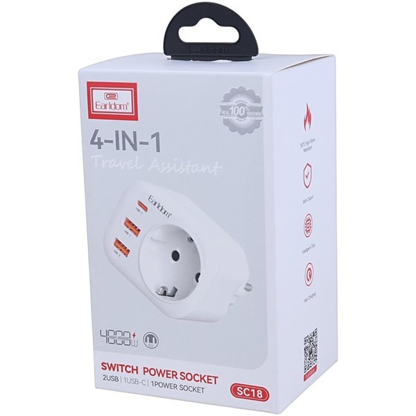 شارژر دیواری 12 وات ارلدام ES-SC18
