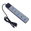 چند راهی 4 خانه ارلدام ES-SC27 با کابل 2 متری + شارژر USB و Type-C