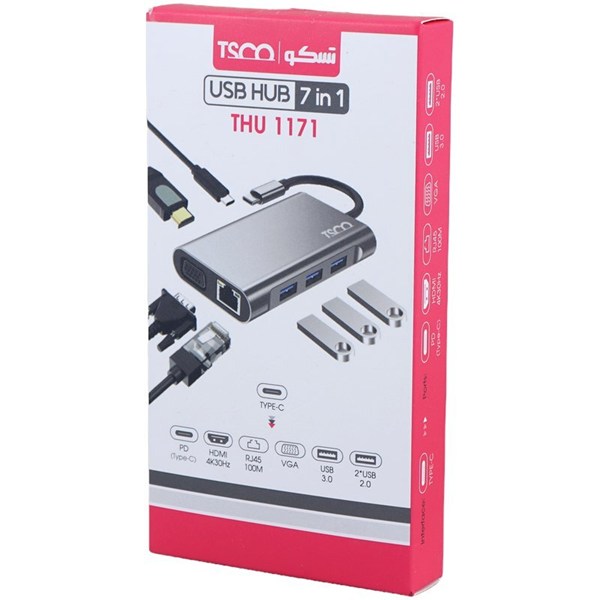 هاب 7 پورت Type-C تسکو THU 1171